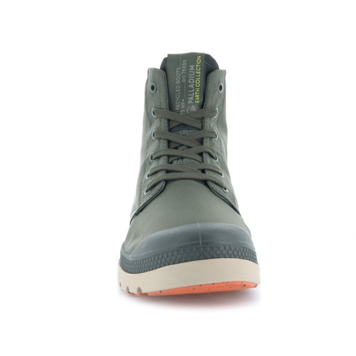 Dámské Boty Palladium Pampa Lite+ Recycle WP+ Olivy Zelené | CZ KMI-76S